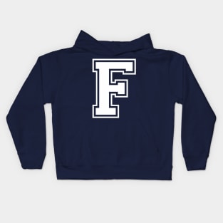 College Letterman F Kids Hoodie